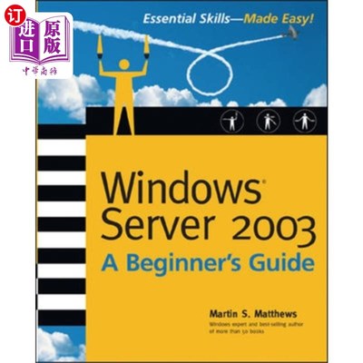 海外直订Windows Server 2003 A Beginners Guide Windows Server 2003初学者指南