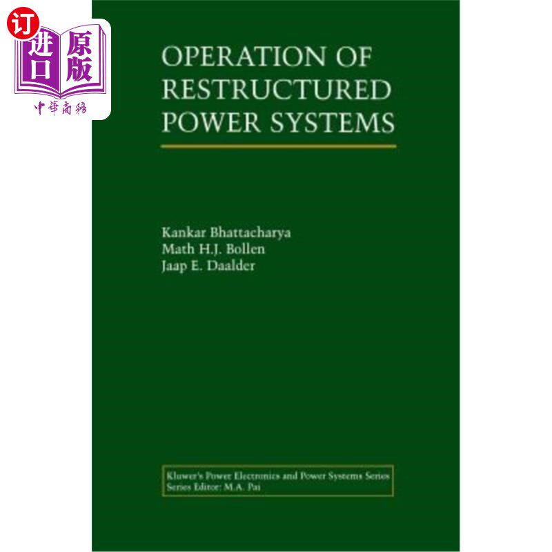 海外直订Operation of Restructured Power Systems 重组电力系统的运行
