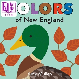 英文原版 新英格兰 Colors 2岁以上 现货 进口儿童读物 New 颜色 亲子绘本 儿童纸板书 England 中商原版 低幼童书图画书