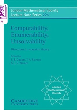 海外直订Computability, Enumerability, Unsolvability 可计算性、可枚举性、不可解性