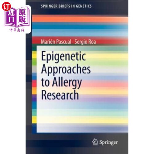 海外直订医药图书Epigenetic Approaches to Allergy Research 过敏研究的表观遗传学方法