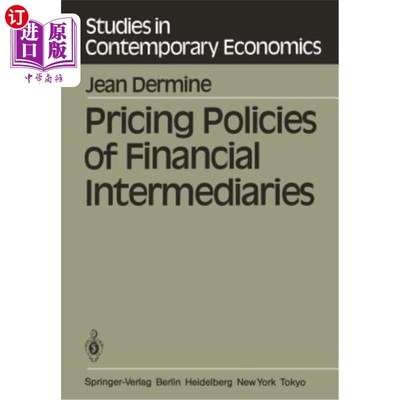 海外直订Pricing Policies of Financial Intermediaries 金融中介机构的定价策略