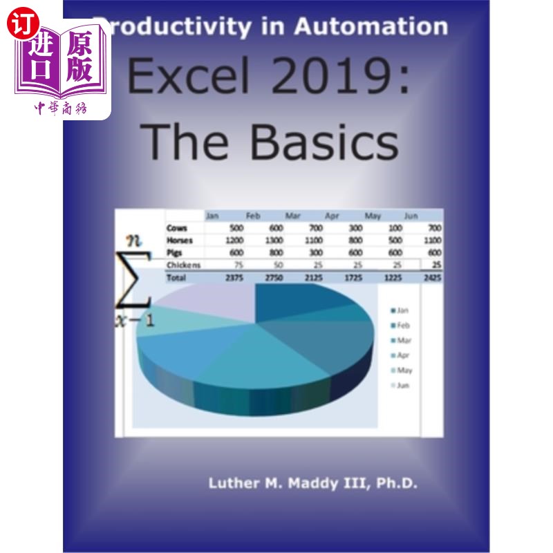 海外直订Excel 2019: The Basics Excel 2019:基础知识