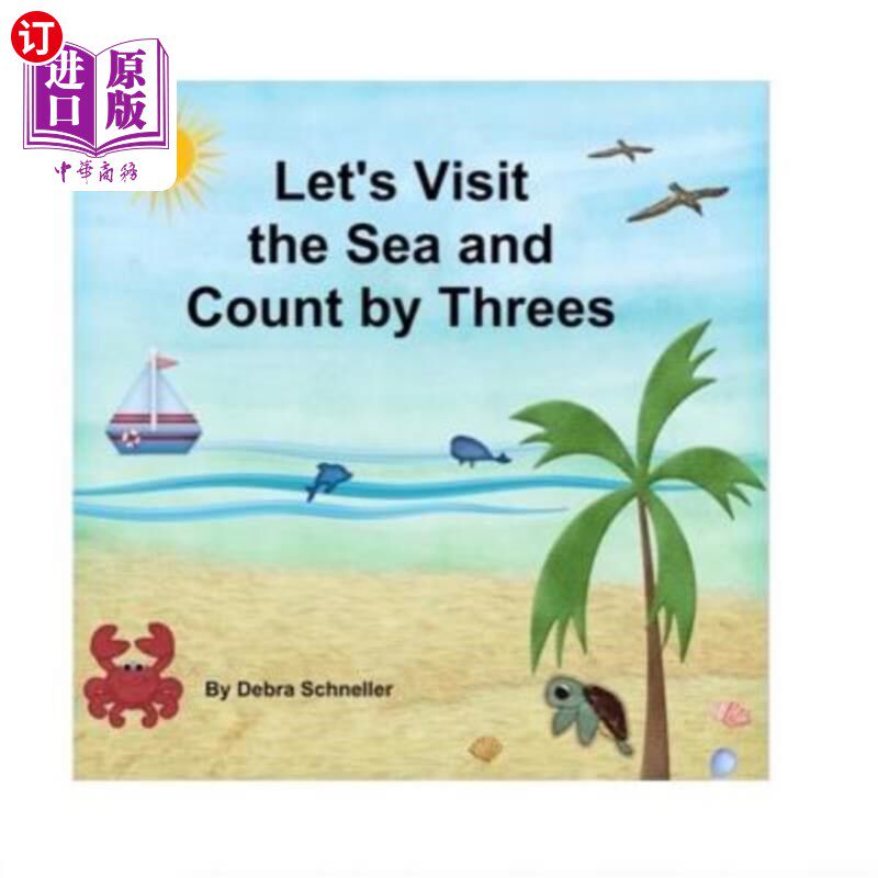 海外直订Let's Visit the Sea and Count by Threes 我们去海边数三下吧