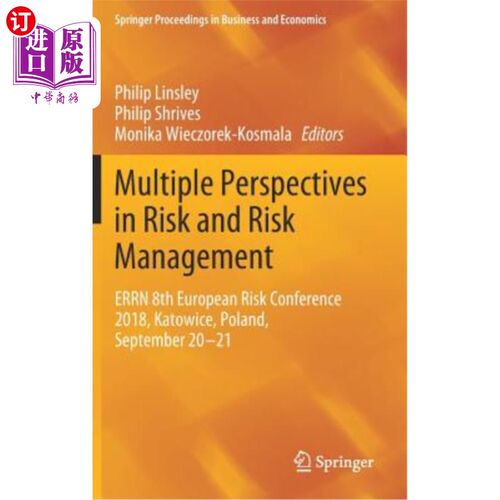 海外直订Multiple Perspectives in Risk and Risk Management: Errn 8th European Risk Confer 风险和风险管理的多重视角：