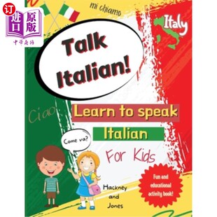 kids Learn For Speak 海外直订Talk for book activity fun 为孩子们学习意大 说意大利 Kids Italian