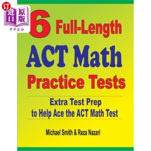 Ace Length Practice Math 海外直订6 Extra Help the ACT Prep Test ACT数学练习测试： 6个完整 Tests Full