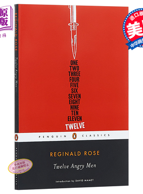 【中商原版】十二怒汉 英文原版 Twelve Angry Men 企鹅经典版 平装小说 Reginald Rose