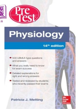 海外直订医药图书Physiology PreTest Self-Assessment and Review 生理学预测试自我评估和回顾