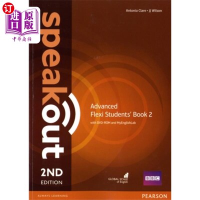 海外直订Speakout Advanced 2nd Edition Flexi Students' Book 2 with MyEnglishLab Pack 带MyEnglishLab包的Speak