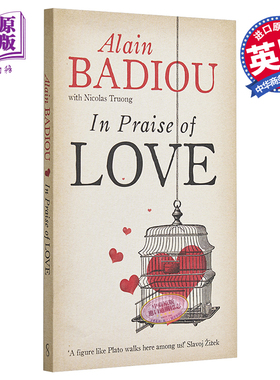 爱的多重奏 英文原版 In Praise Of Love 阿兰·巴迪欧 Alain Badiou 豆瓣高分 法国当代哲学家 以爱为题【中商原版】