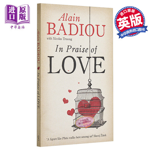 爱的多重奏 英文原版 In Praise Of Love 阿兰·巴迪欧 Alain Badiou 豆瓣高分 法国当代哲学家 以爱为题【中商原版】