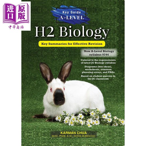 现货 A-Level Biology: Key Summaries for Revision 新加坡教辅 生物学重点归纳【中商原版】