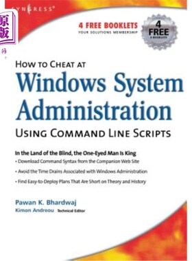 海外直订How to Cheat at Windows System Administration Using Command Line Scripts 如何使用命令行脚本在Windows系统管