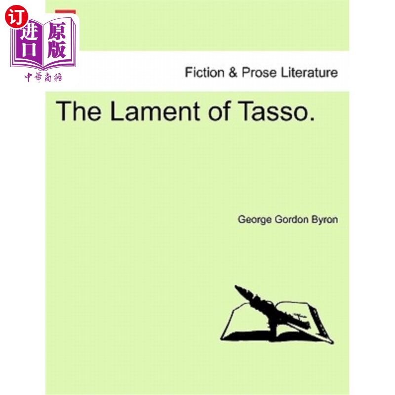 海外直订The Lament of Tasso. 塔索的哀歌。