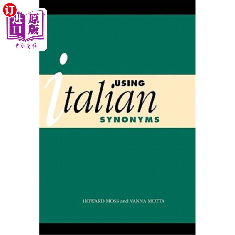 海外直订Using Italian Synonyms 使用意大利语同义词