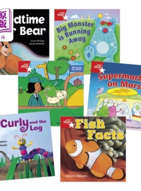 海外直订Learn at Home:Star Reading Red Level Pack (5 fic... 学习家庭：读星红色等级包（5本小说和1本非小说书籍）