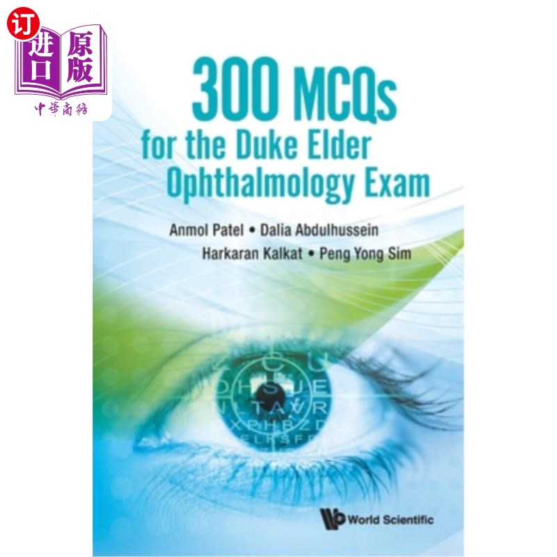 海外直订医药图书300 McQs for the Duke Elder Ophthalmology Exam 杜克老年眼科考试300 MCQ