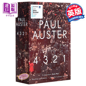 预售【中商原版】保罗·奥斯特：4321英文原版 4 3 2 1 Paul Auster Faber& Faber小说费伯小说