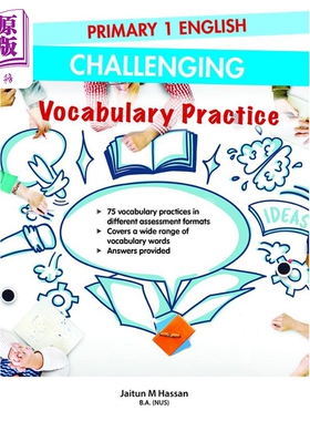 现货 Primary 1 English Challenging Vocabulary Practice小学一年级英语挑战词汇练习 英文原版 进口小学教材教辅【中商原版】