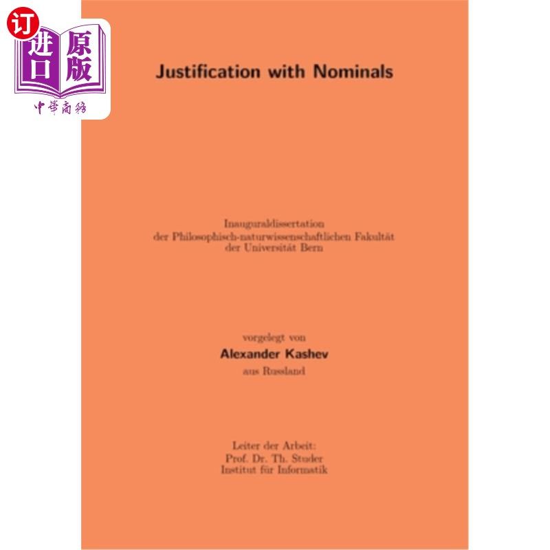 海外直订Justification with Nominals 用名词进行论证