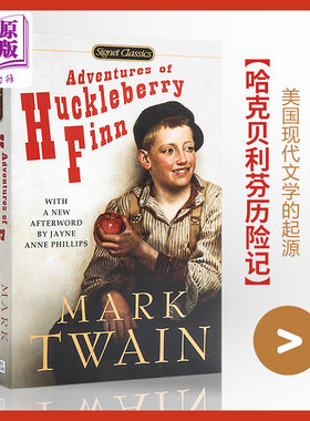 【中商原版】哈克贝利芬历险记 英文原版 The Adventures of Huckleberry Finn 马克吐温 汤姆索亚历险记 续集