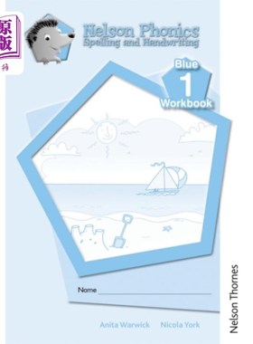 海外直订Nelson Phonics Spelling and Handwriting Blue Workbooks 1 (10) 纳尔逊拼音拼写和手写蓝皮书1（10）