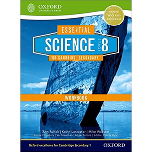 现货 Science Cambridge Lower Secondary8 Workbook 英文原版 剑桥基础科学次级8工作手册 Kevin Lancaster【中商原版】