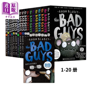 共20册 中商原版 儿童英语阅读 坏蛋联盟1 学乐漫画桥梁书 Bad The Scholastic童书 桥梁漫画 Guys 幽默搞笑 英文原版