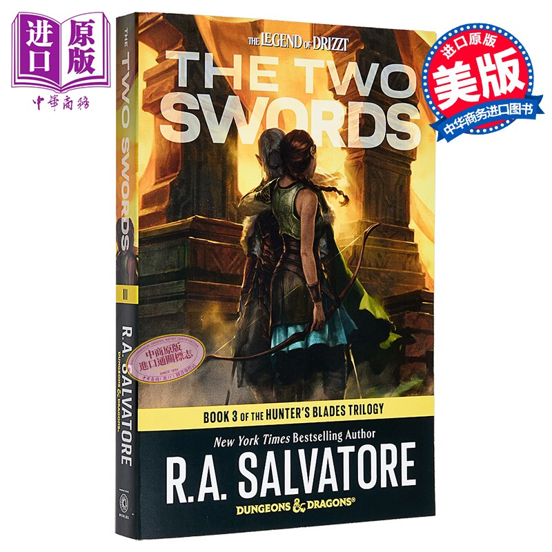 双剑 龙与地下城 猎手之刃三部曲3 英文原版 The Two Swords Dungeons Dragons Book R A Salvatore【中商原版】