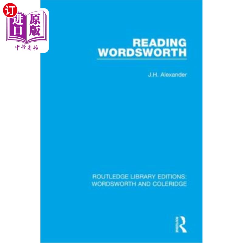 海外直订Reading Wordsworth 阅读华兹华斯