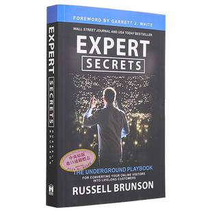 专家机密 英文原版 Expert Secrets Russell Brunson 流量致富时代从粉圈到铁粉的脚本 商业理论【中商原版】