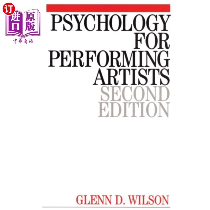 海外直订Psychology for Performing Artists 表演艺术家的心理学——蝴蝶和花束