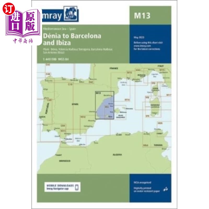 海外直订Imray Chart M13 Imray Chart M13