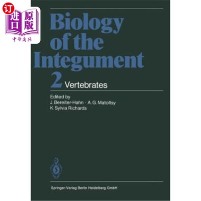 海外直订Biology of the Integument: 2 Vertebrates 表皮生物学：2种脊椎动物