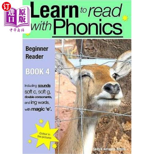海外直订Learn to Read Rapidly with Phonics: Beginner Reader Book 4. A fun, colour in pho 学习快速阅读语音：初学者读