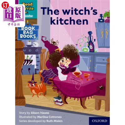 海外直订Read Write Inc. Phonics: The witch's kitchen (Pu... Read Write公司自然拼读:女巫的厨房(紫色套装2)