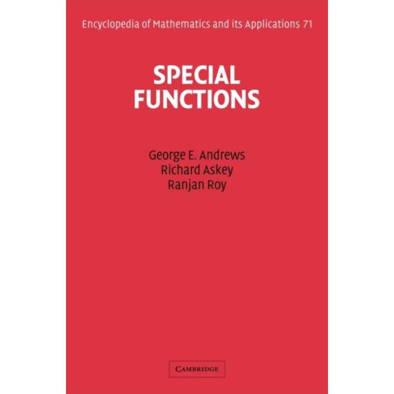 乔治 安德鲁斯 特殊函数 英文原版 Special Functions George E Andrews【中商原版】