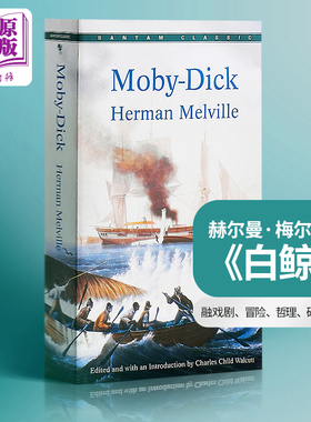 预售 白鲸 莫比迪克 赫尔曼 梅尔维尔 英文原版 Moby-Dick Herman Melville Bantam世界经典名著小说 可搭 海明威 老人与海
