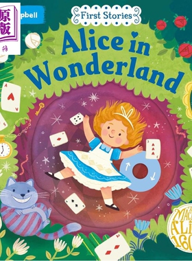 动手童话故事 爱丽丝梦游仙境 First Stories Alice in Wonderland new cover with QR 英文原版 儿童纸板书 绘本【中商原版?