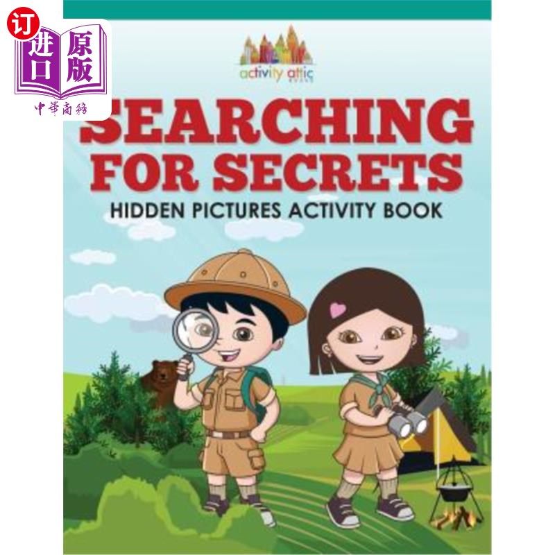 海外直订Searching for Secrets: Hidden Pictures Activity Book 寻找秘密：隐藏图片活动手册