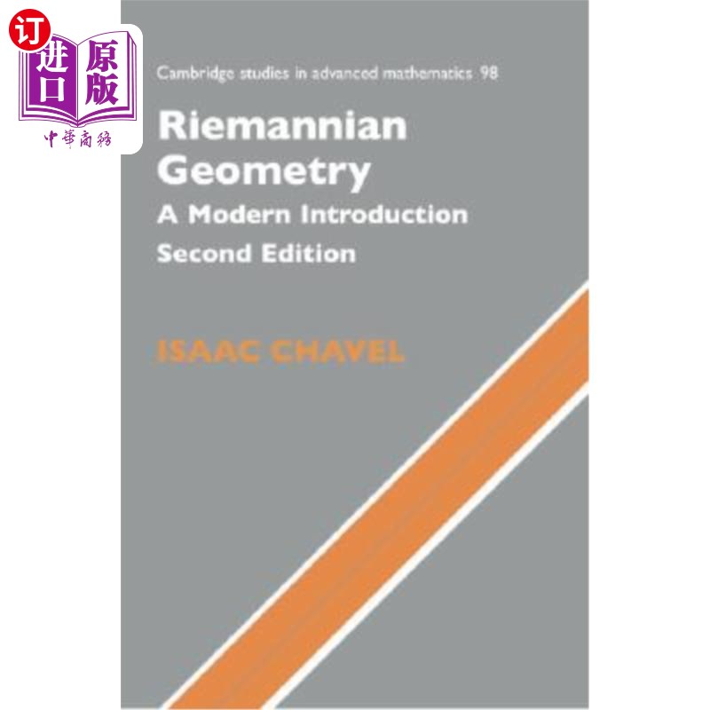 海外直订Riemannian Geometry: A Modern Introduction 黎曼几何:现代导论