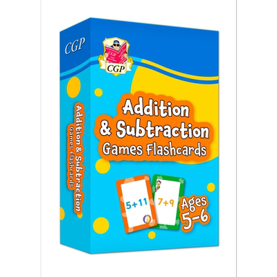 CGP New Addition & Subtraction Games Flashcards for Ages 5-6 (Year 1) 适合5-6岁（1年级）的加法和减法游戏闪卡【中商?