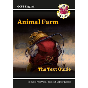 预售 英国原版CGP教辅 New GCSE English Text Guide Animal Farm 新版GCSE 英语文学指南 动物农场【中商原版】