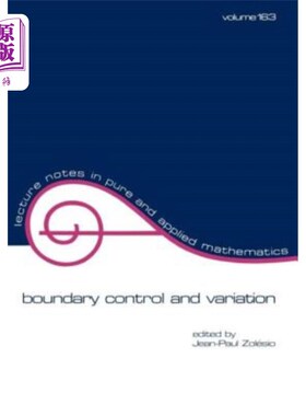 海外直订Boundary Control and Variation 边界控制与变异