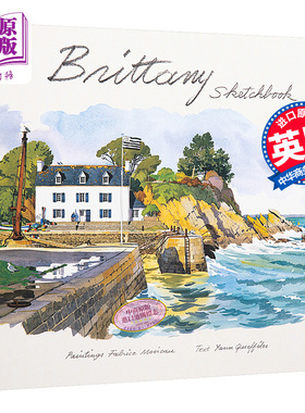 Brittany Sketchbook 进口艺术 布列塔尼水彩写生簿 水彩画册画集 Fabrice Moireau【中商原版】