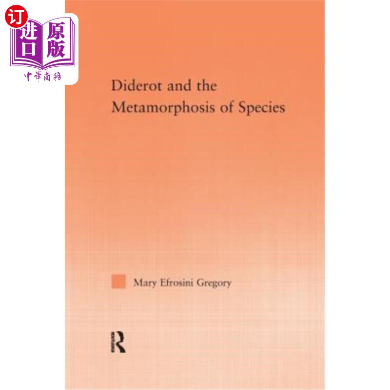 海外直订Diderot and the Metamorphosis of Species 迪德罗与物种的变形