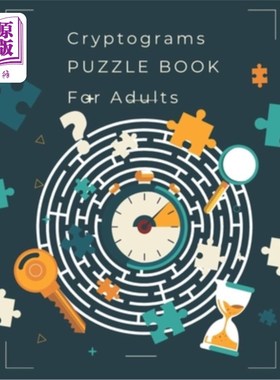 海外直订Cryptograms Puzzle Book for Adults: 400 Inspirational, Funny & Wise Large 密码谜书成人:400励志，有趣和明智