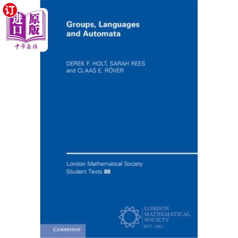 海外直订Groups, Languages and Automata组、语言和自动机