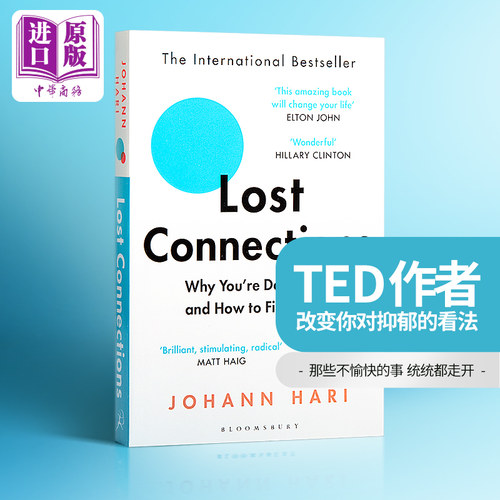 【中商原版】失联：认识沮丧，重获自信（TED演讲者约翰·哈里）英文原版 Lost Connections Johann Hari Bloomsbury